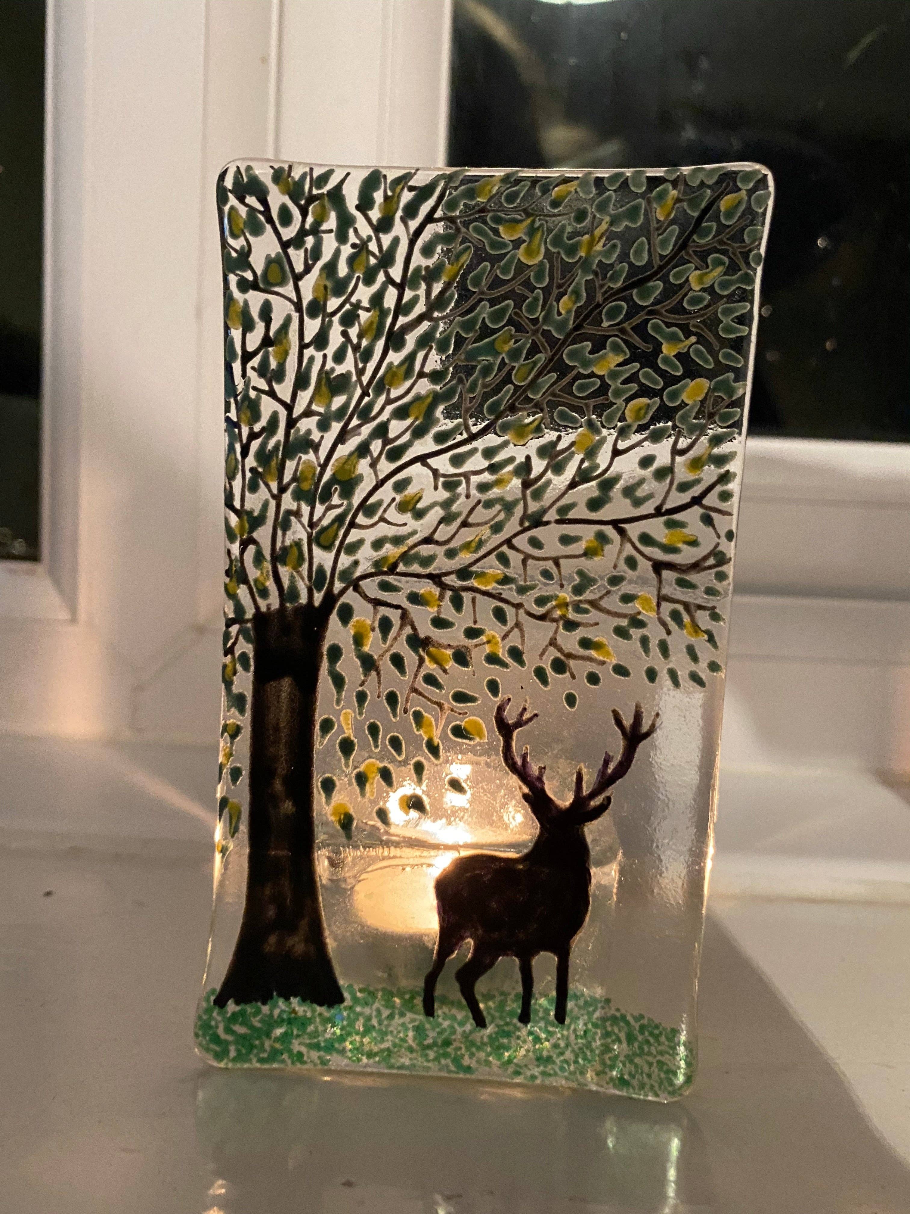 Ally Glass Studio – wholesale Candle holder – Stag TeaLight Holder1