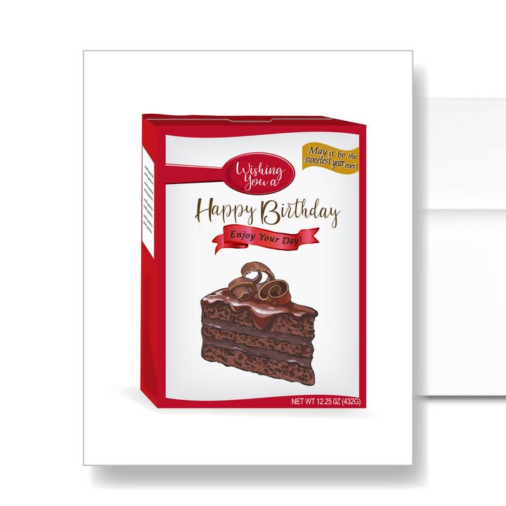 Cartão de Aniversário Bolo de Chocolate Mix por atacado de Little Dorset Shop