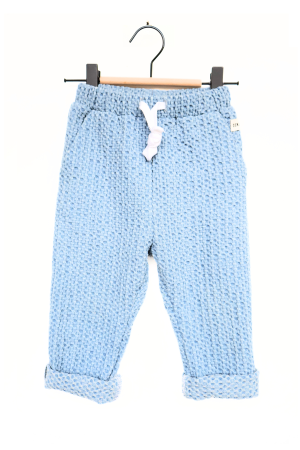 Dondertje - Wholesale Pants - Kids - Leon waffle denim pants0