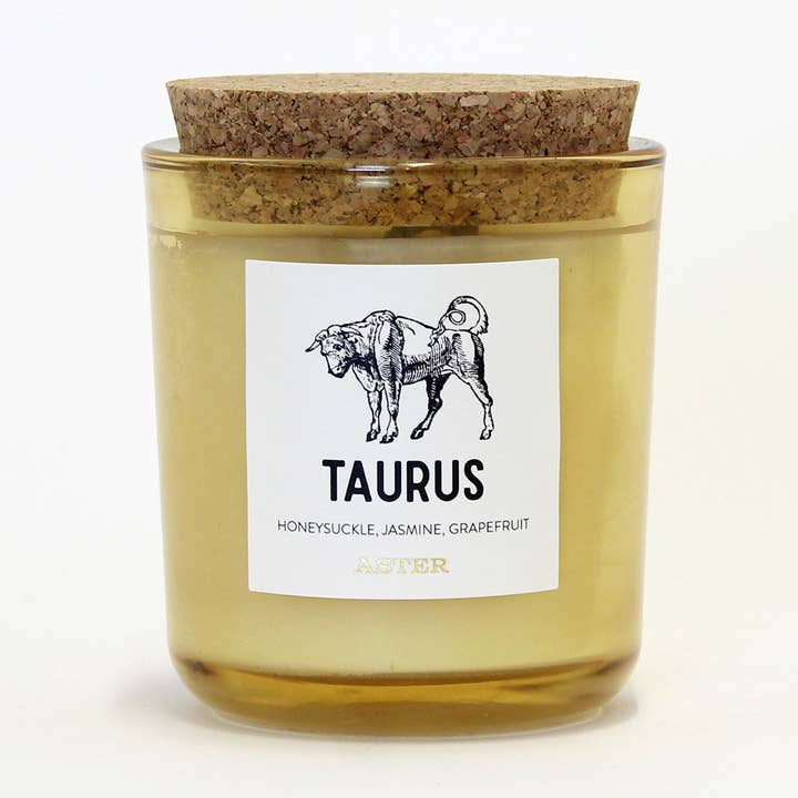Taurus Zodiac Candle - 8.5oz for wholesale by Aster Candle