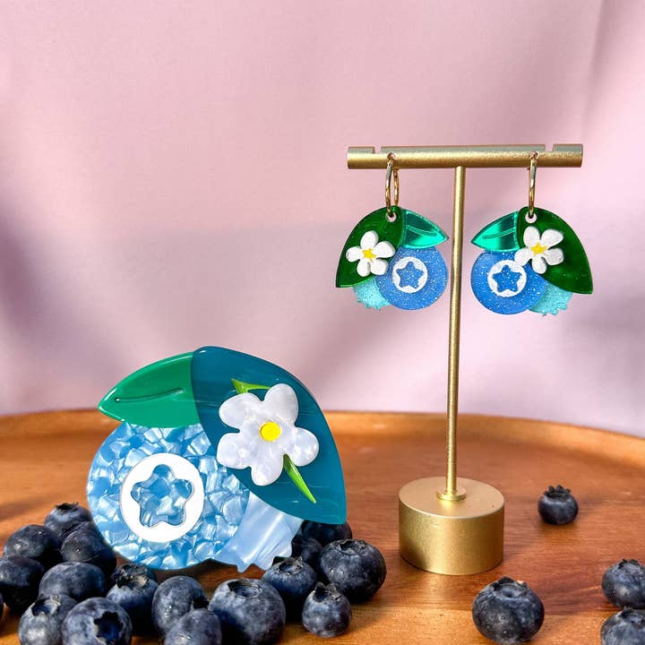 Sunnie Creative - Wholesale Hair Clip - Women's - Blueberry Hair Claw Clip