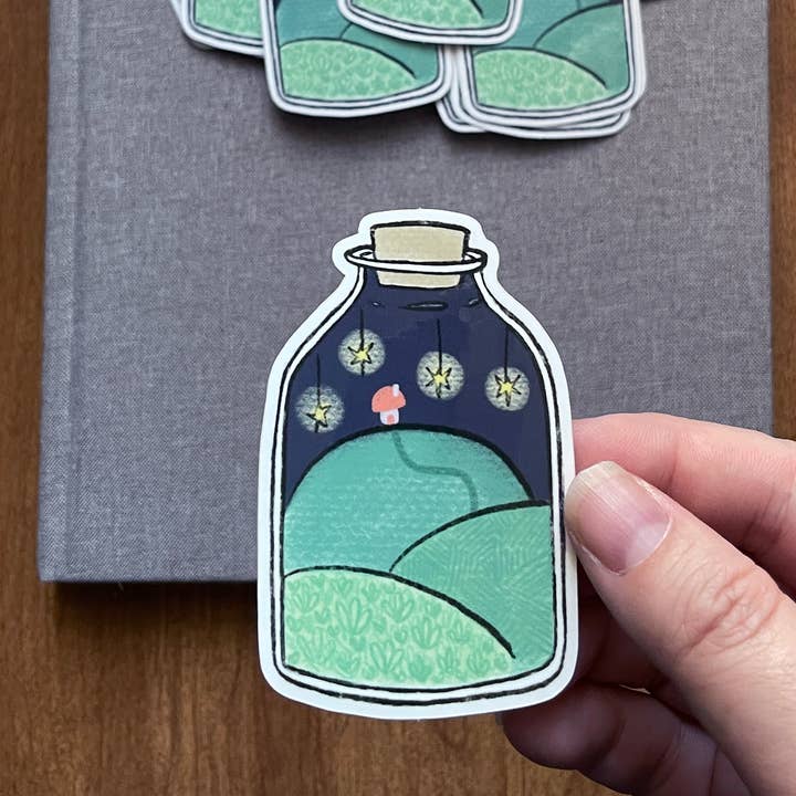 Little World | Vinyl Die-Cut Sticker for wholesale by Lacelit | Stationery & Gifts by Kimberly Kuniko