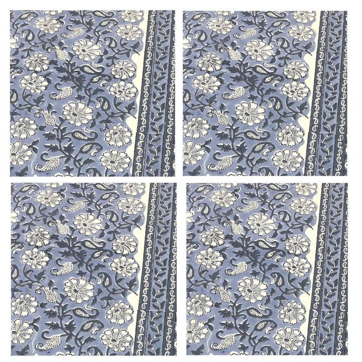 S/4 Denim Blue Napkins 40x40cm for wholesale by Status Collections