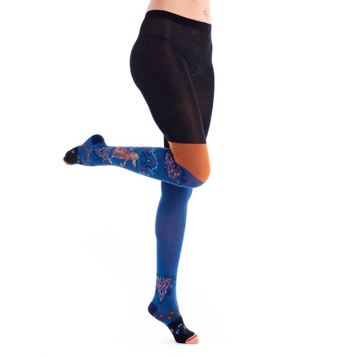 Unicorn Cotton Tights for wholesale by FIL DE JOUR