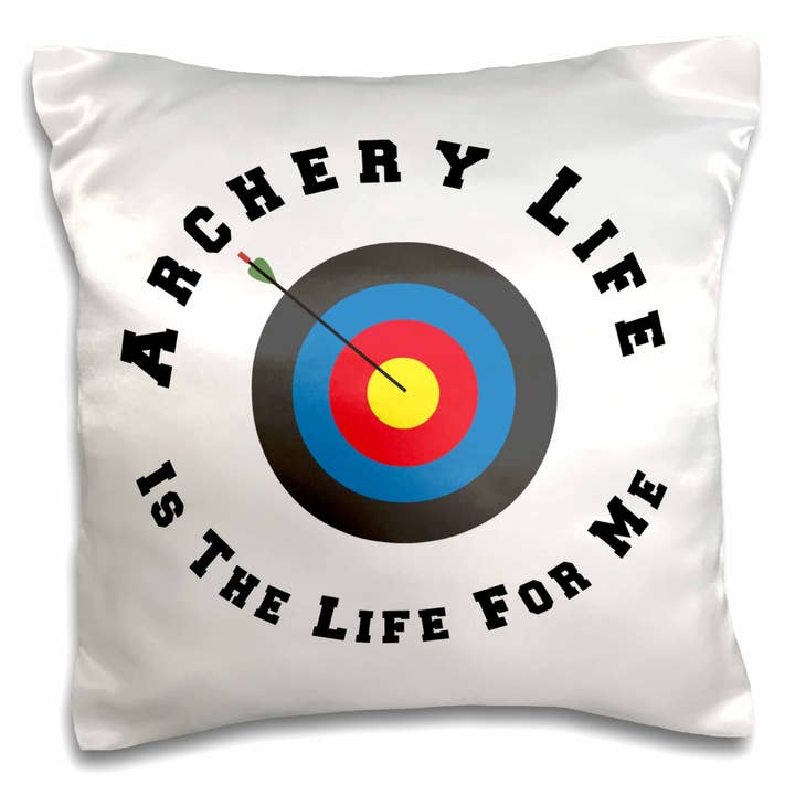 3dRose, Image of Archery Life Is The Life For Me, Pillow Case for wholesale by 3dRose