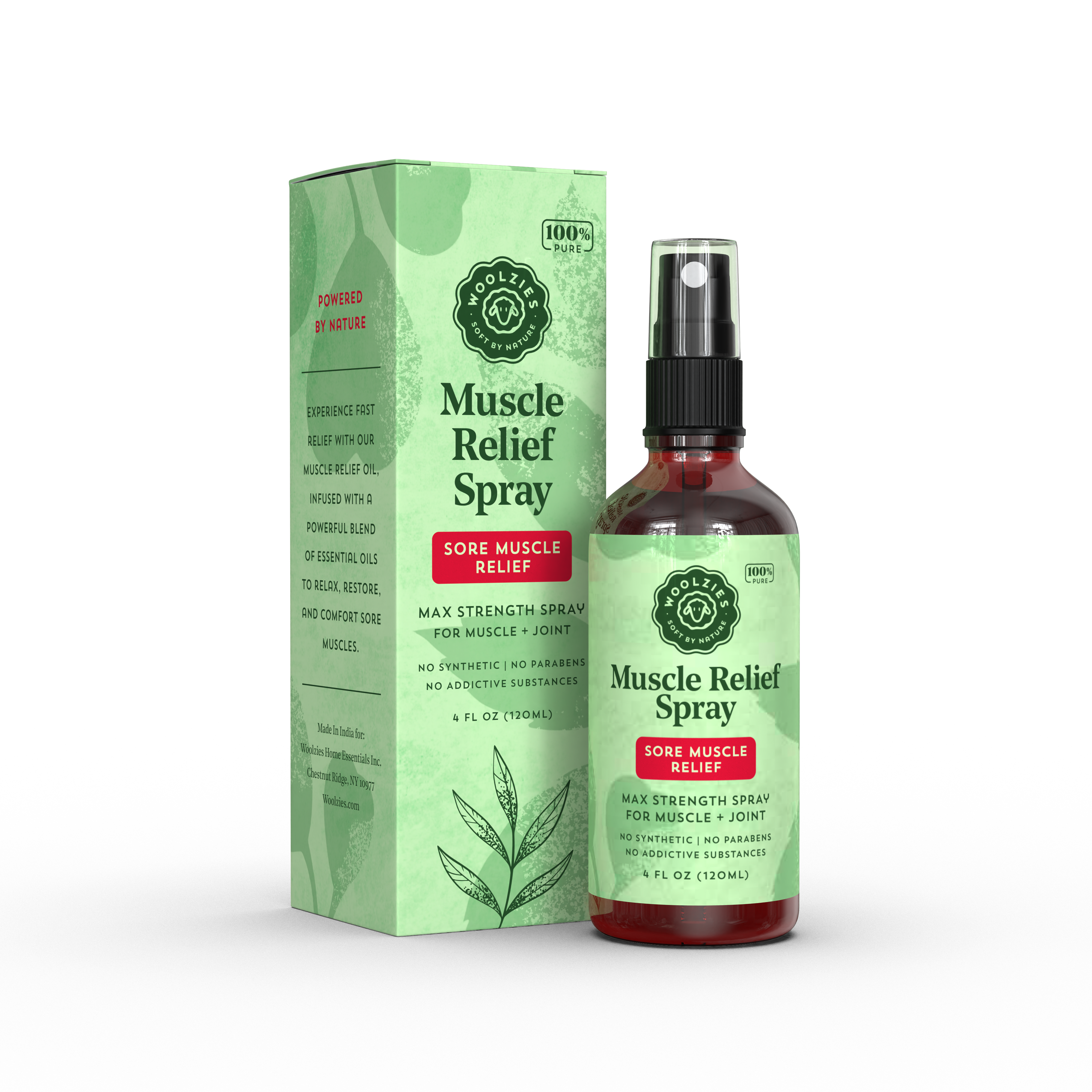 Woolzies - Wholesale Pain Relief Spray/Cream - Muscle Relief blend spray1