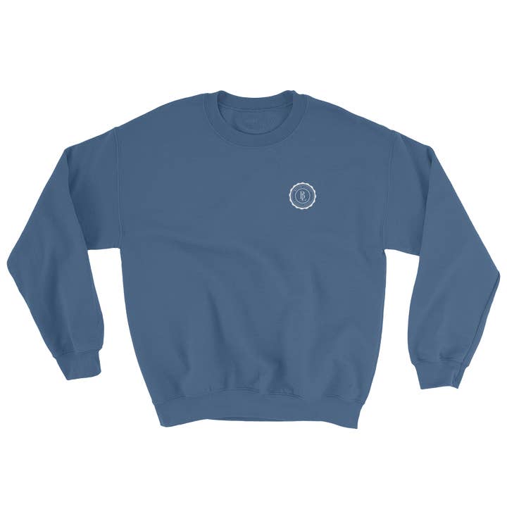 Collegiate Sweatshirt - Blue for wholesale by BKLYN LEAGUE
