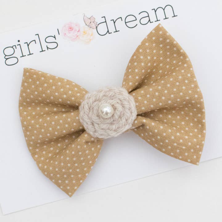 Pinza para el pelo con lazo de otoño, pinza para niños, pinza para el pelo de bebé, para venta al por mayor de Girls' Dream