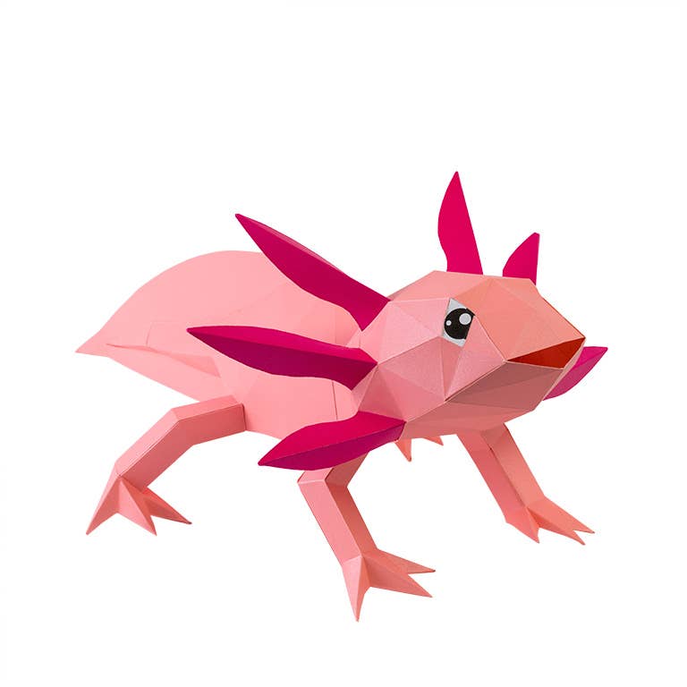 PAPERCRAFT WORLD - Wholesale DIY Craft Kit - Axolotl 3D Origami Model PaperCraft, Animal Lamp13