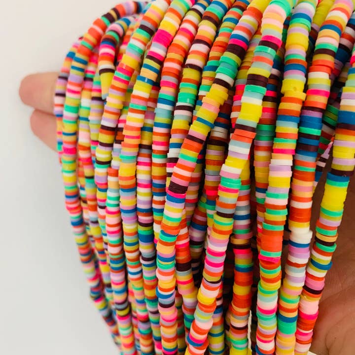 Disc Beads, Spacer Beads, Polymer Clay Beads, Jewelry Making for wholesale by The Bead Bazaar