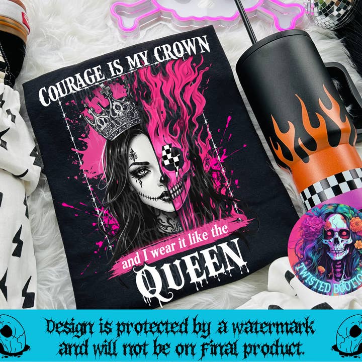 Camiseta Gráfica "El Valor Es Mi Corona" para venta al por mayor de Twisted Bootique