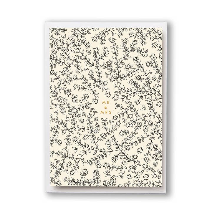 Mr and Mrs Growing Together card for wholesale by Lucy says I do