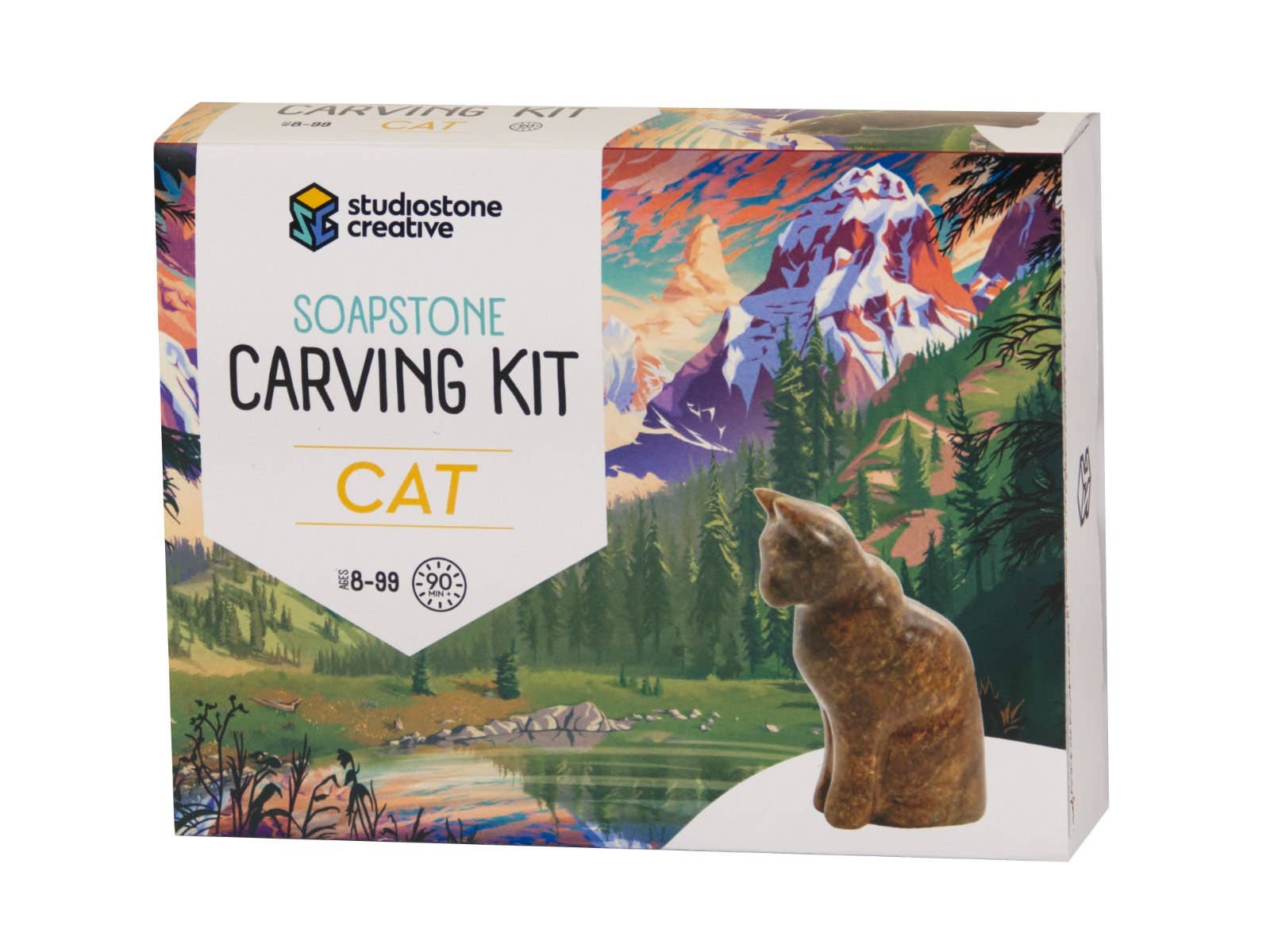 Studiostone Creative - Wholesale DIY craft kit - Cat Soapstone Carving Kit