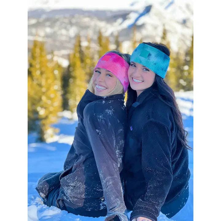 Tie Dye Head Wrap with Rubber Patch HW7380 for wholesale by C.C Beanie