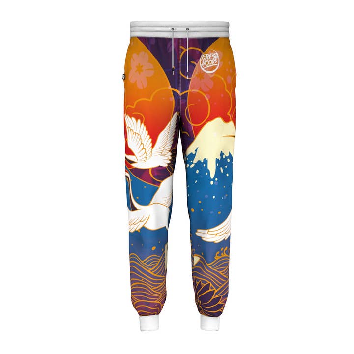 Pantalon de survêtement Manchurian Crane pour la vente par FreshHoods