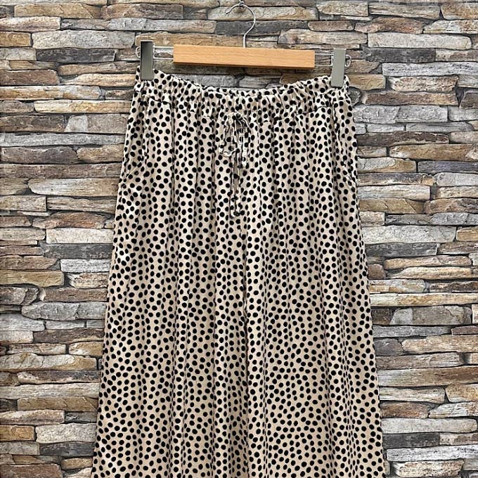 ESSPB Black Polka Dot Wide-Leg Pants with Pockets for wholesale by LOOWIE