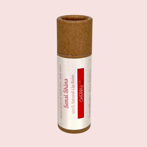 Natural Cherry Lip Balm Tube for wholesale by SensiSkins