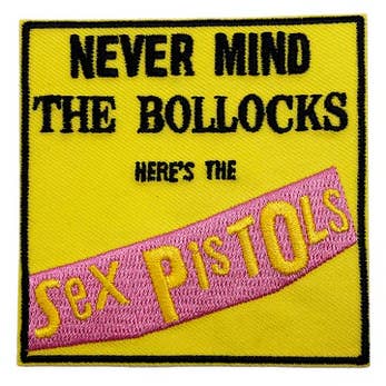 The Sex Pistols Never Mind the Bollocks Album Patch for wholesale by Gypsy Rose