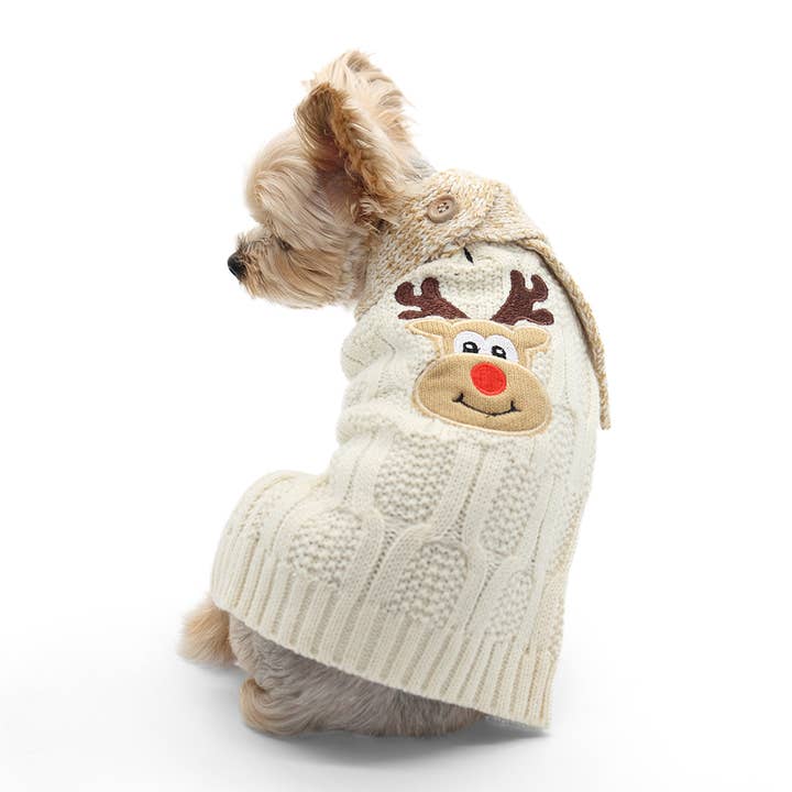 Reindeer Scarf Sweater for wholesale by Dogo Pet