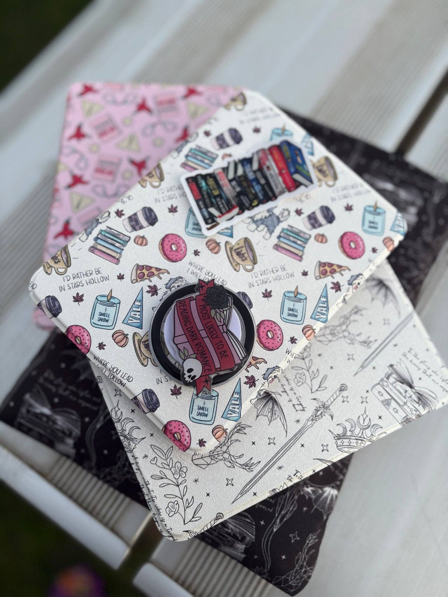 Awfullynerdy.co - Wholesale Phone Grip - Probably Reading a Dark Romance 3M Pop Socket - Durable Phone Accessory2