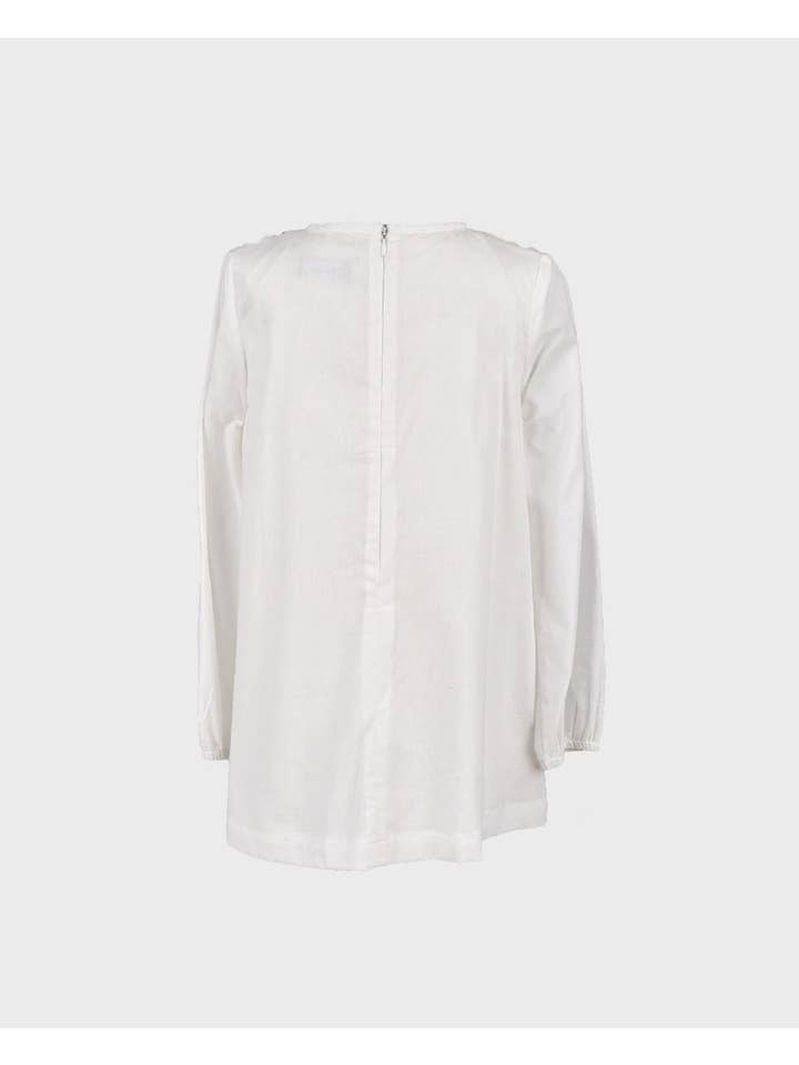 La ormiga – wholesale T-shirt - Barn – Vit Blus Engelska Stickning Vinröd