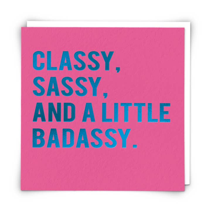 Carte de vœux Badassy pour la vente par Redback Cards UK