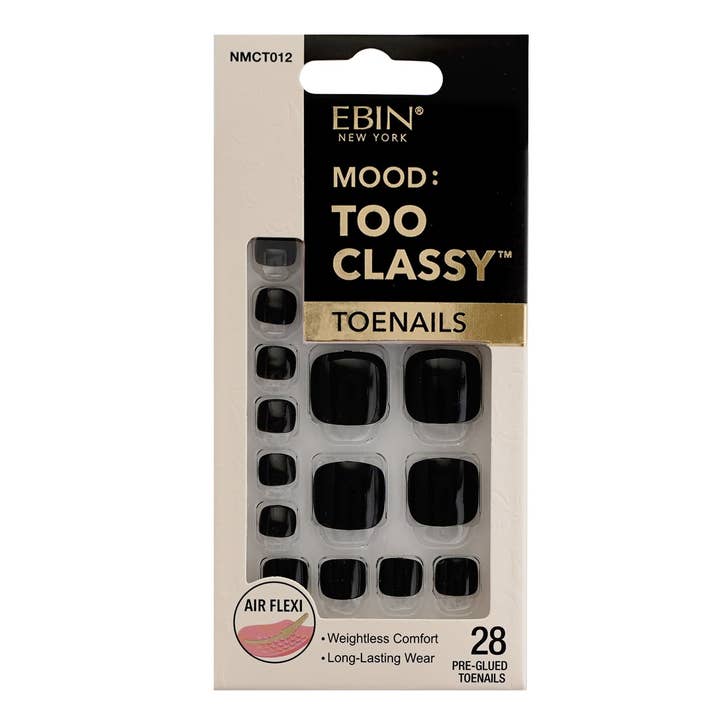 Mood: Too Classy - Toenails (Black) for wholesale by EBIN NEW YORK