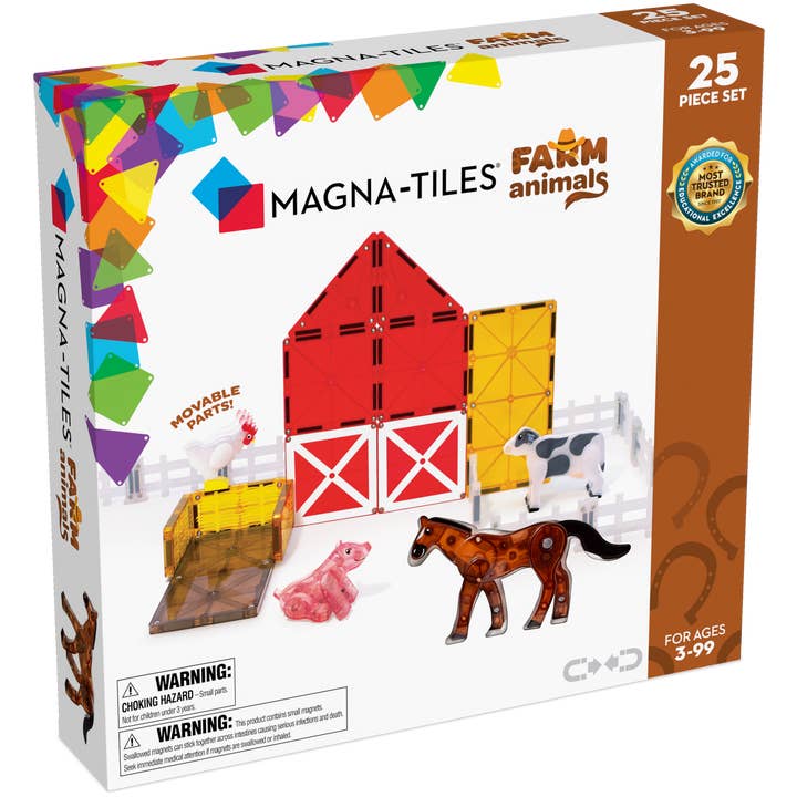 Magna-Tiles Farm Animals 25-Piece Set for wholesale by Magna-Tiles