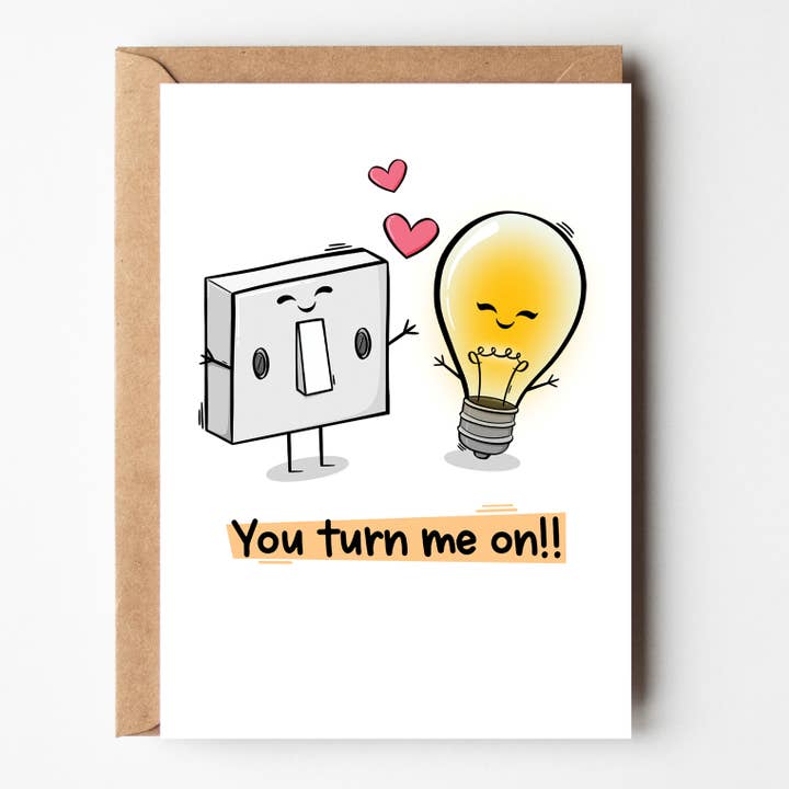 Tu m'excites ! ! - Carte d'amour d'électricien - Saint-Valentin pour la vente par The Laughing Sloth