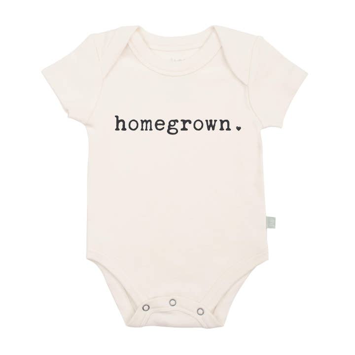 Default baby graphic organic bodysuit | homegrown for wholesale on Faire