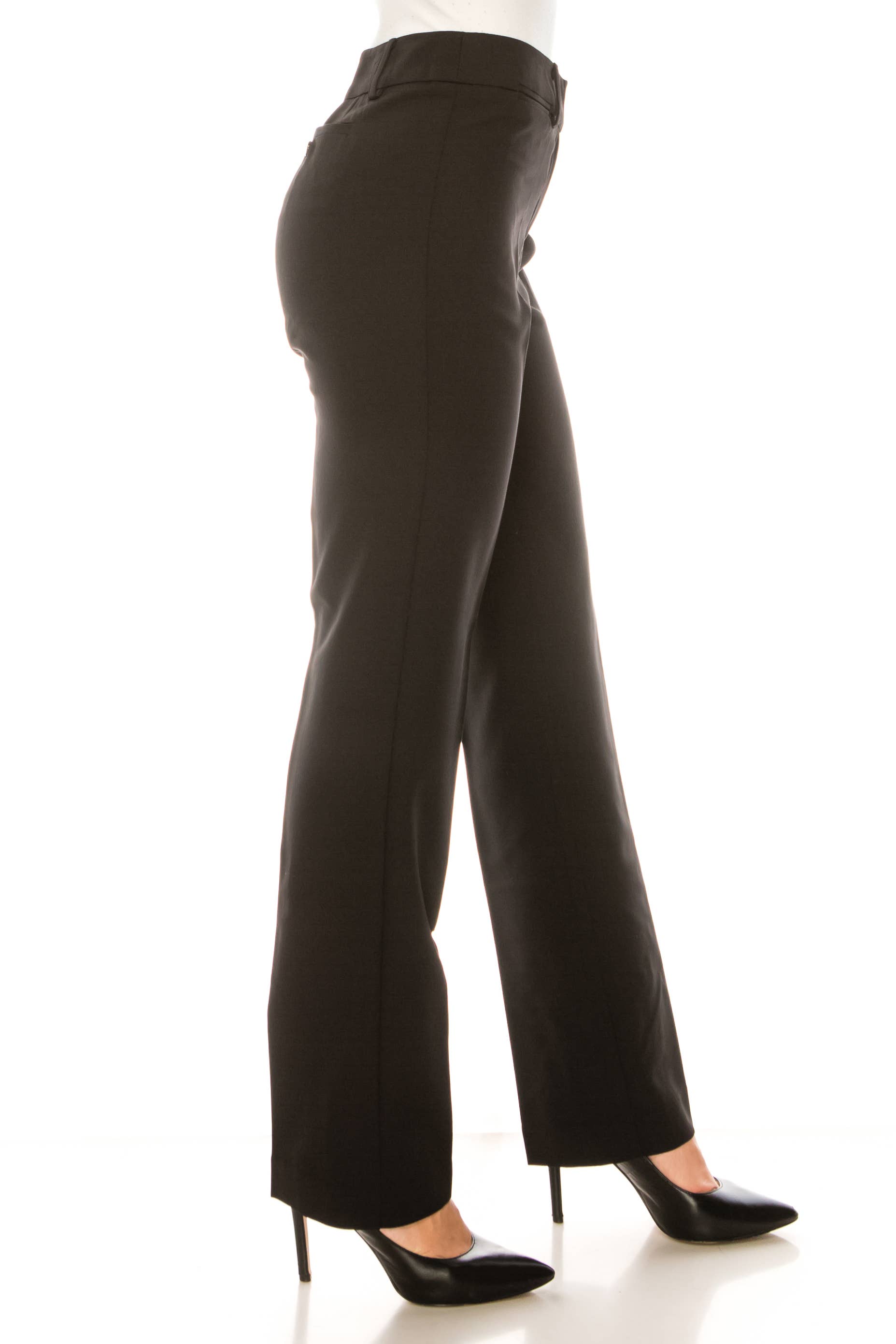 BLACK Zac & Rachel Straight Leg Zip Up Pants for wholesale on Faire1