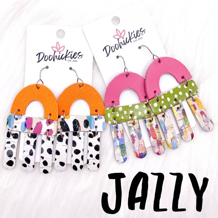 Doohickies - Wholesale Dangle Earrings - 2.75" Mix It Up Jazzy - Cinco de Mayo Earrings