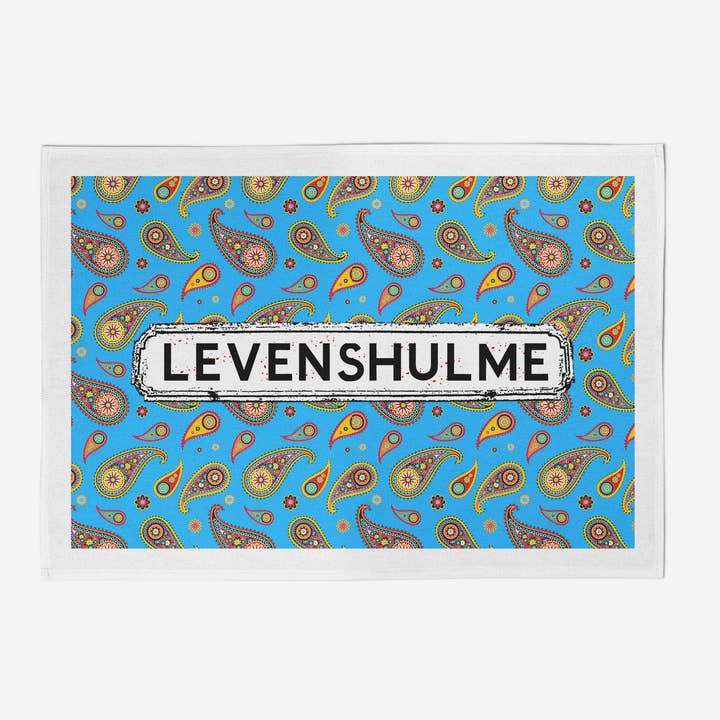 Blå Paisley Kökshandduk för wholesale av tinned snail