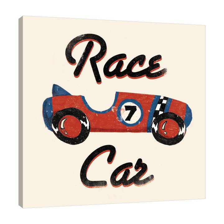 Race Car Gallery Wrapped Canvas for wholesale by Jaxson Rea