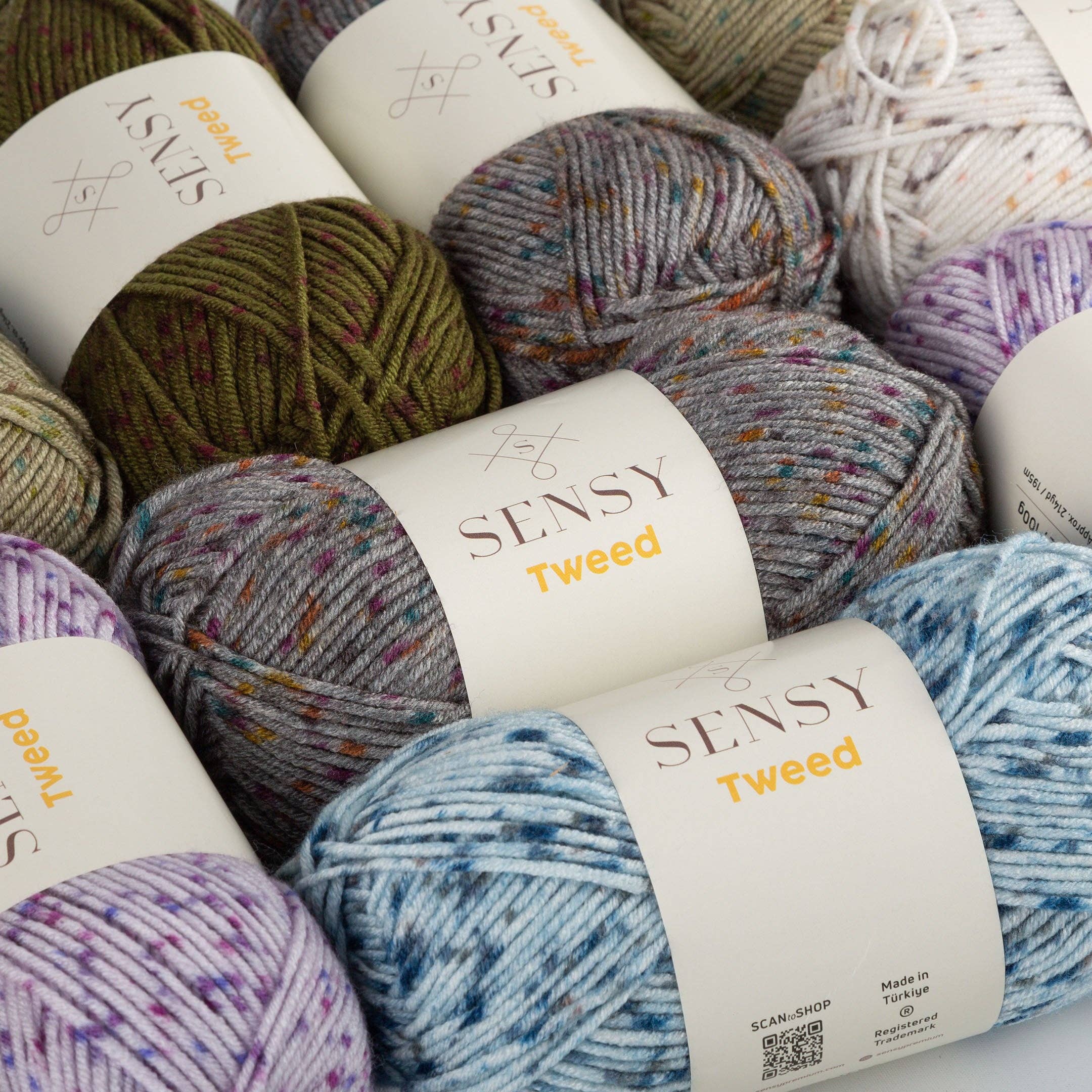 Sensy - Wholesale Yarn - Sensy Tweed Yarn, 3.5 oz, 214 Yards, Gauge 4 Medium15