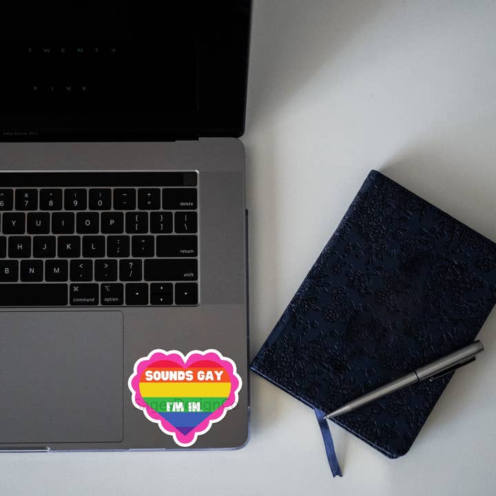 Sticker Bull - Wholesale Sticker - Sounds Gay, I'm In Sticker, Funny Sticker, Meme Sticker, Waterproof Vinyl Sticker, Pride Sticker, LGBQT+ Sticker for Laptop, Hyrdoflask2