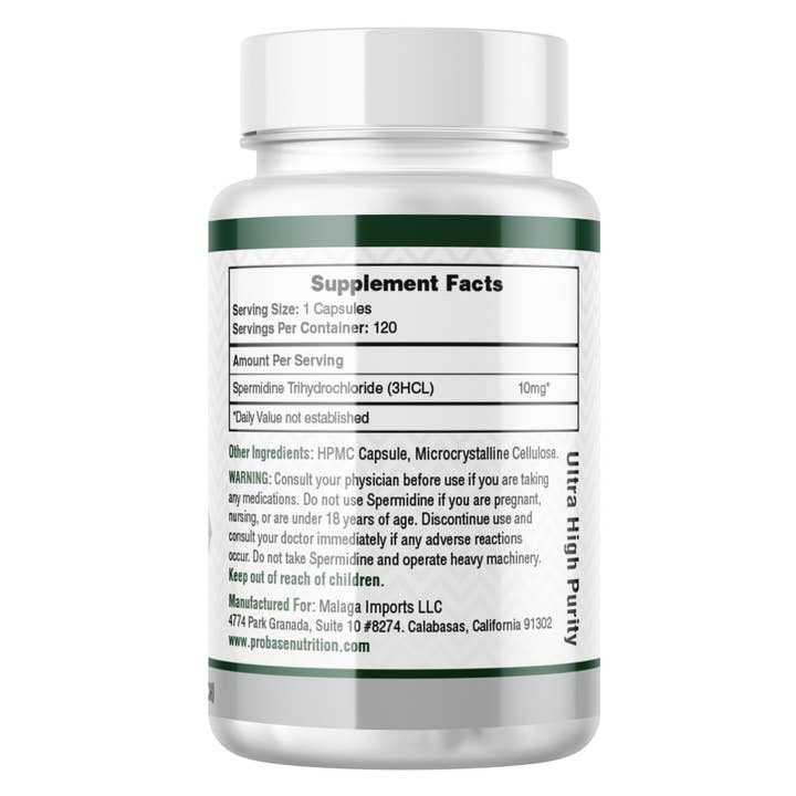 Probase Nutrition - Wholesale Oral Supplement/Vitamin - Spermidine Supplement1