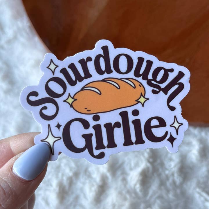 Sourdough Girlie Baking Sticker for wholesale by Big Moods