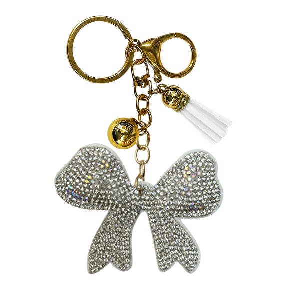 Queens Designs - Wholesale Keychain - Women's - Bow Crystal Bling Keychains4