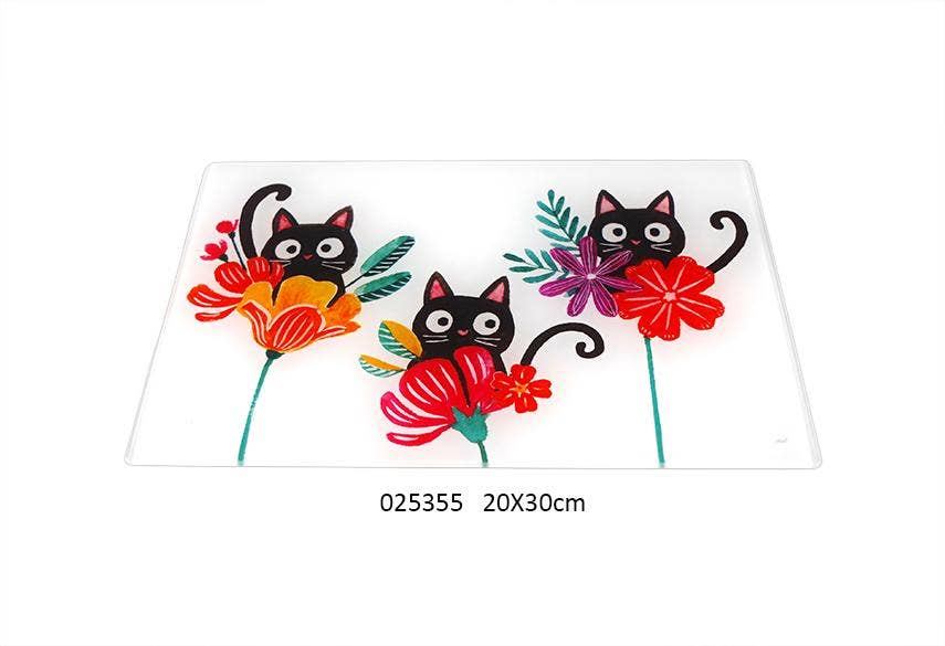 Faye - Wholesale Cutting Board - 'Pansy' Cutting Board 20 x 30 cm0