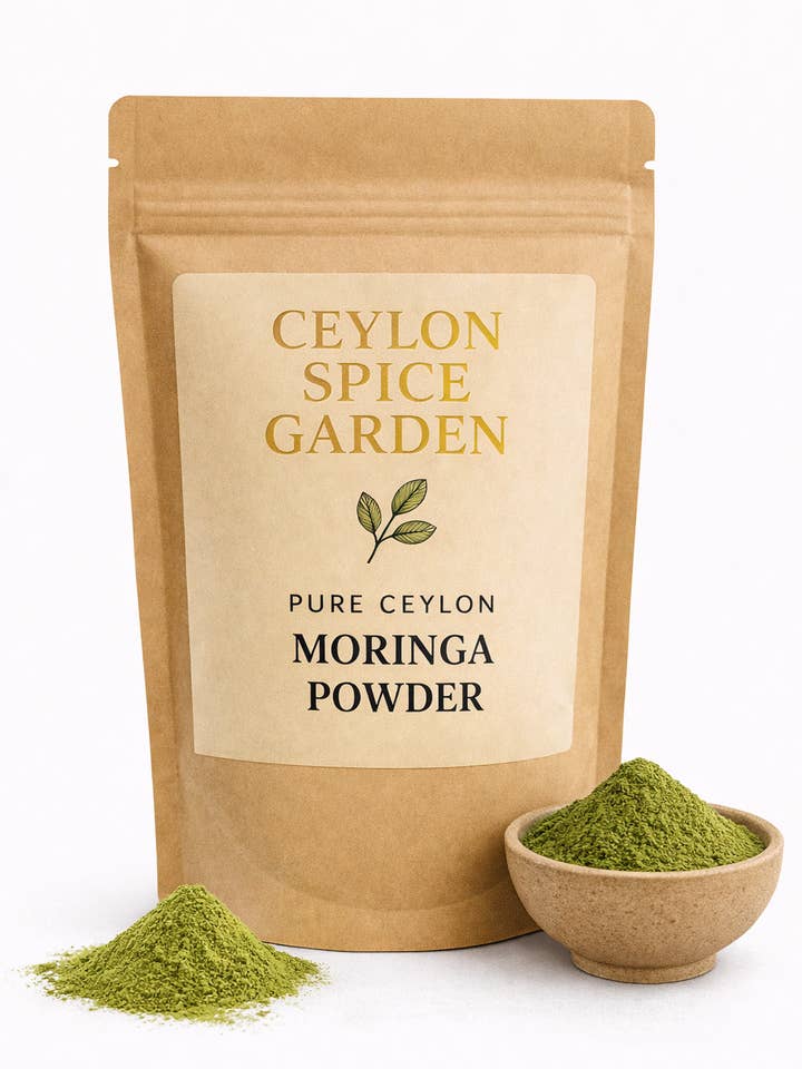 Premium Organic Ceylon Moringa Powder - 100% Pure Sri Lankan Superfood - The Miracle Tree for wholesale by Ceylon Spice Garden