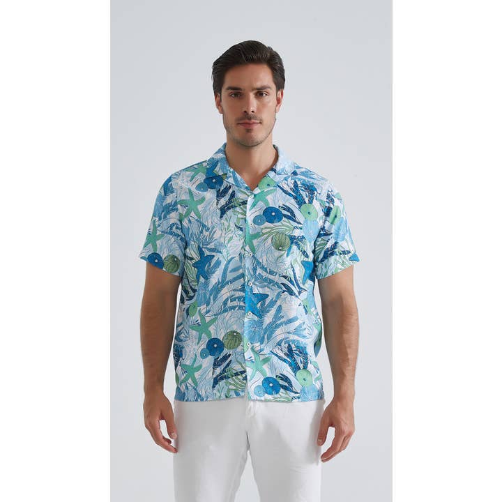 Chemisette à motifs en coupe droite pour la vente par Yves Enzo