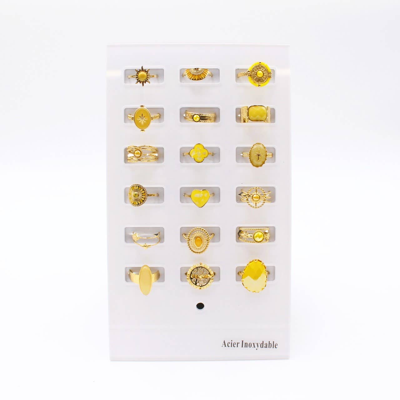 Reference Mode – Engroshandel Smykkesæt – Sæt med 18 justerbare ringe i rustfrit stål13