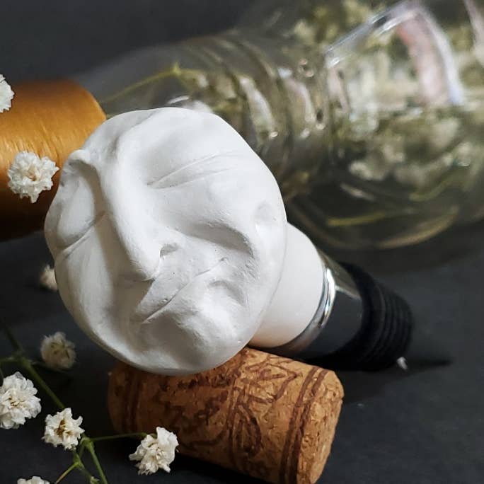 Luigi- Bottle Stopper for wholesale by Mudita Studio LLC