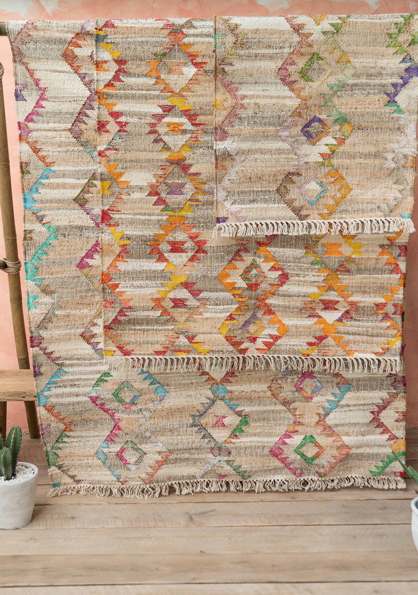 Namaste - Wholesale Area Rug - Harini Cotton/Hemp Kilim Rug, 120 X 180Cm2