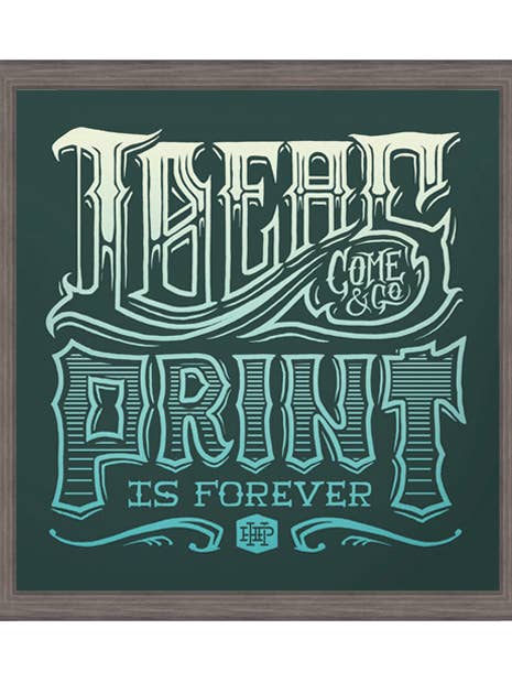 Drucken ist für immer für den Großhandel von Half Hazard Press