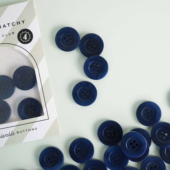 Matchy Matchy Sewing Club - Wholesale Sewing button/snap - Midnight 1" Corozo Nut Buttons1