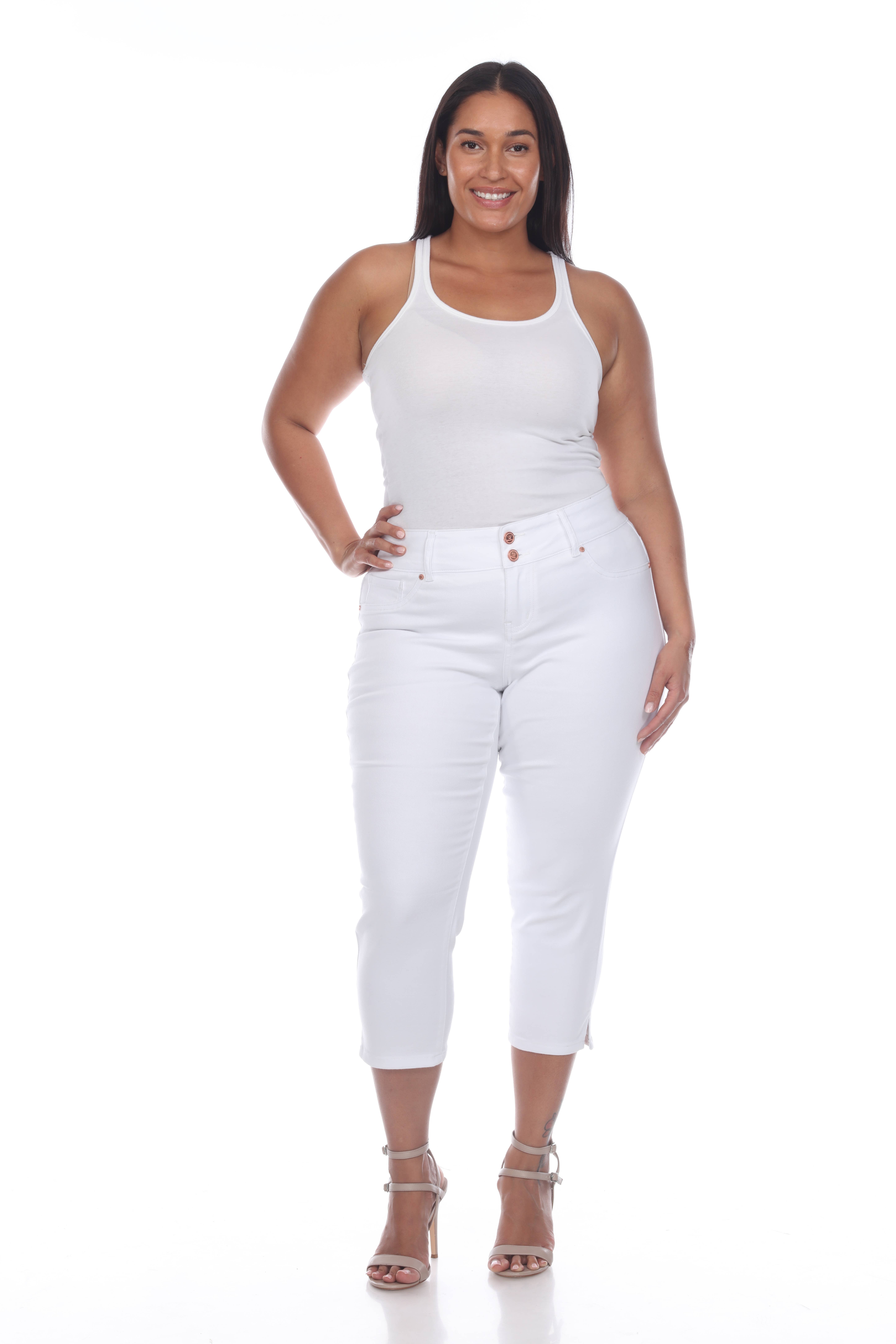 WHITE MARK - Wholesale Jeans - Women's - Plus Size Capri Jeans0