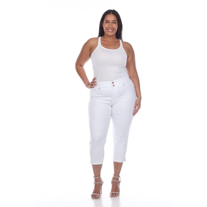 WHITE MARK - Wholesale Jeans - Women's - Plus Size Capri Jeans