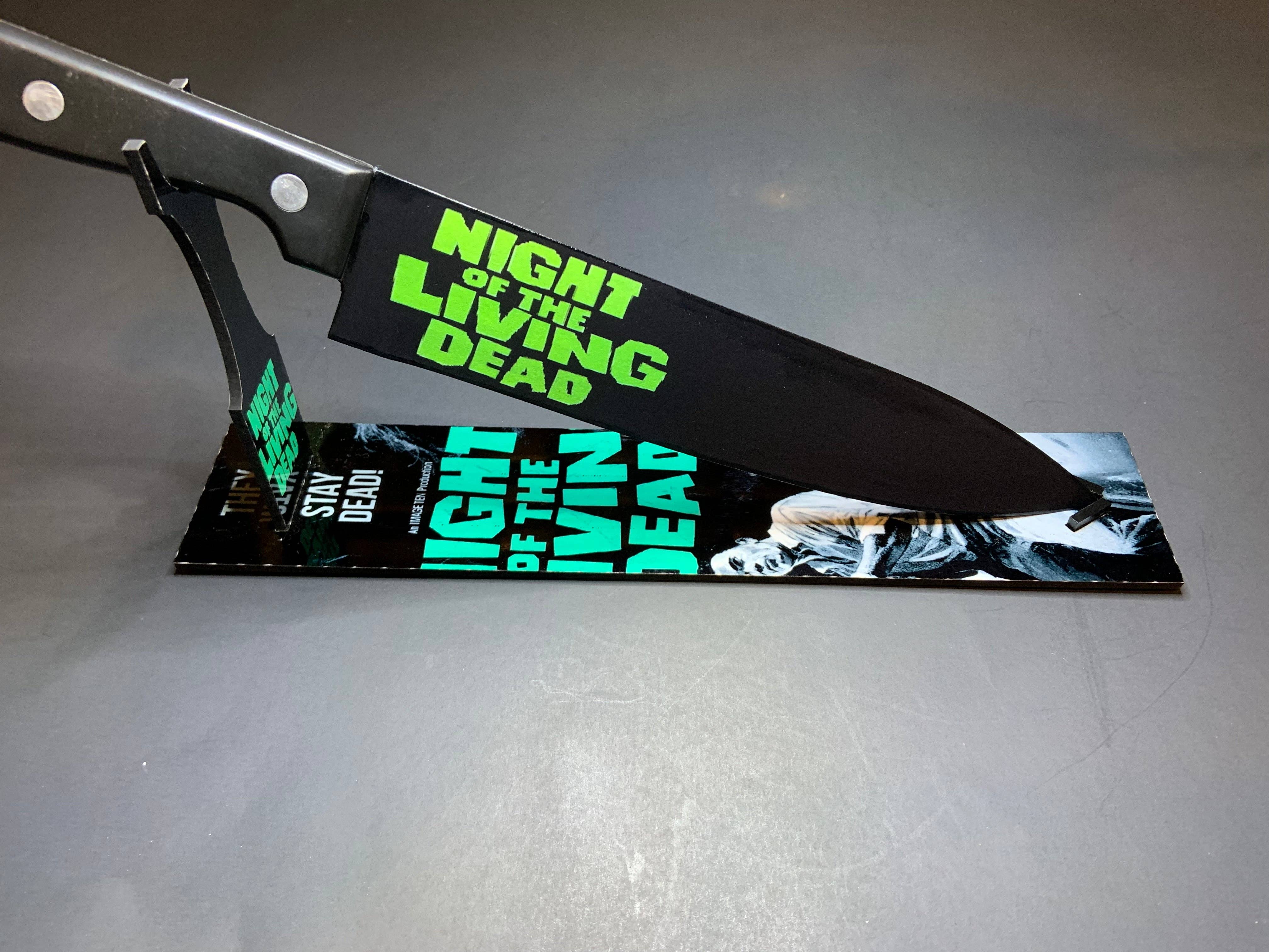 Dead Dave Designs - Wholesale Kitchen/Utility Knife - Night of the Living Dead 1968 Romero Kitchen Knife With/Without Sublimated Stand3